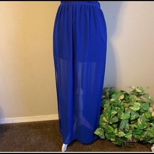 Divided blue sheet dress. Size 12